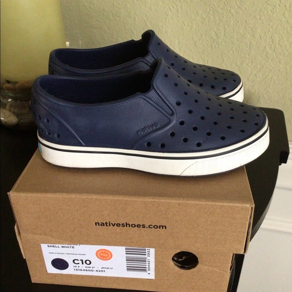 KIDS 😄 Native brand slip on shoes (blue) - Picture 8 of 15